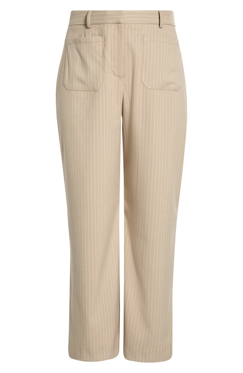 Vince Camuto Pinstripe Woven Pants, Main, color, Toffee