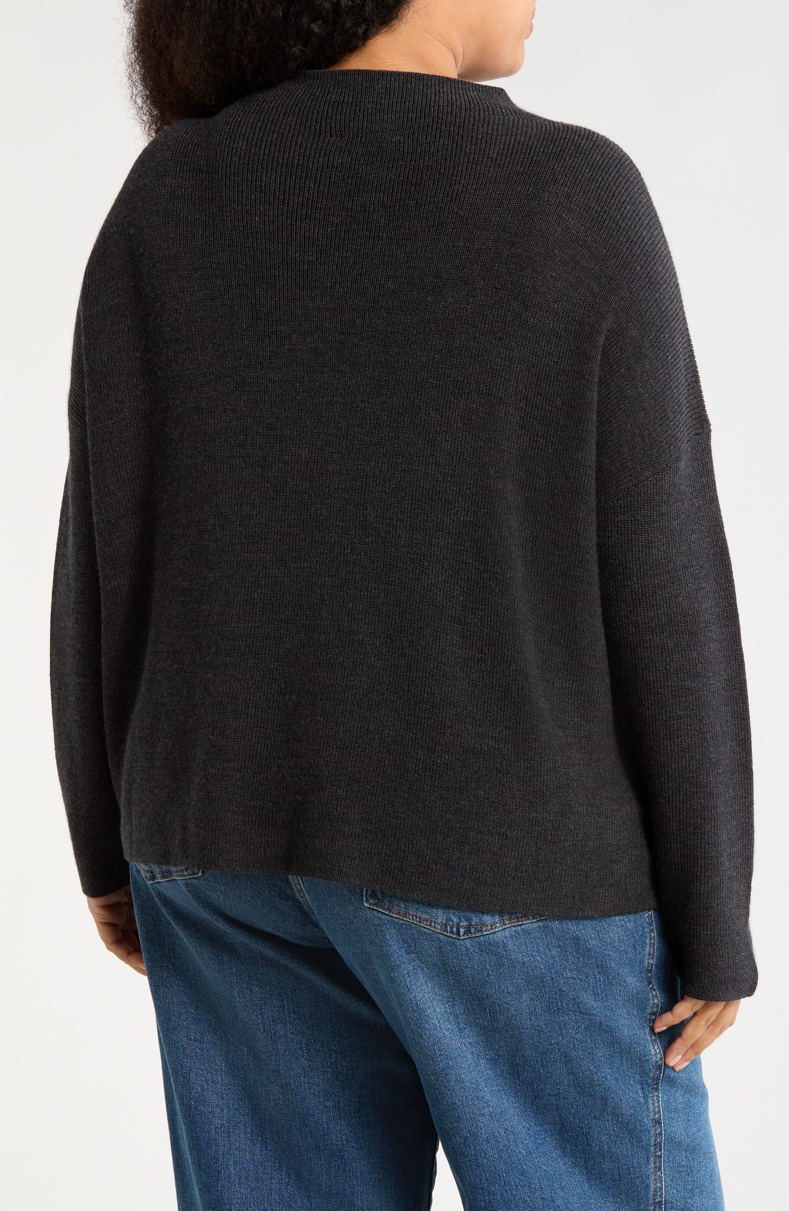 Funnel Neck Wool Sweater - image 2