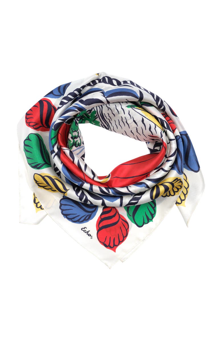 Echo Sail Away Silk Square, Alternate, color, Multi