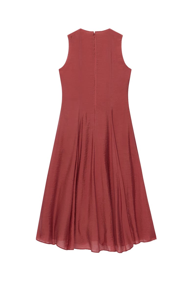 Luxe Sleeveless Midi Dress, Alternate, color, Red