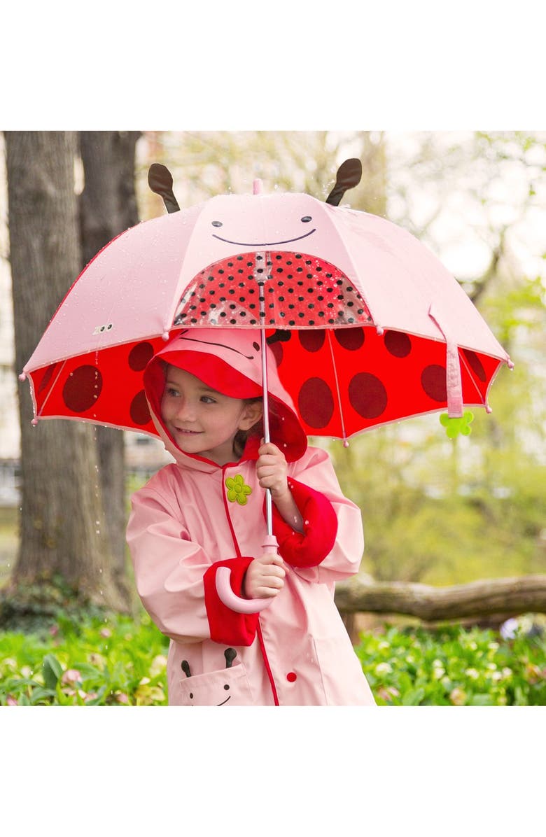 Skip Hop 'Zoobrella - Ladybug' Umbrella, Alternate, color, 