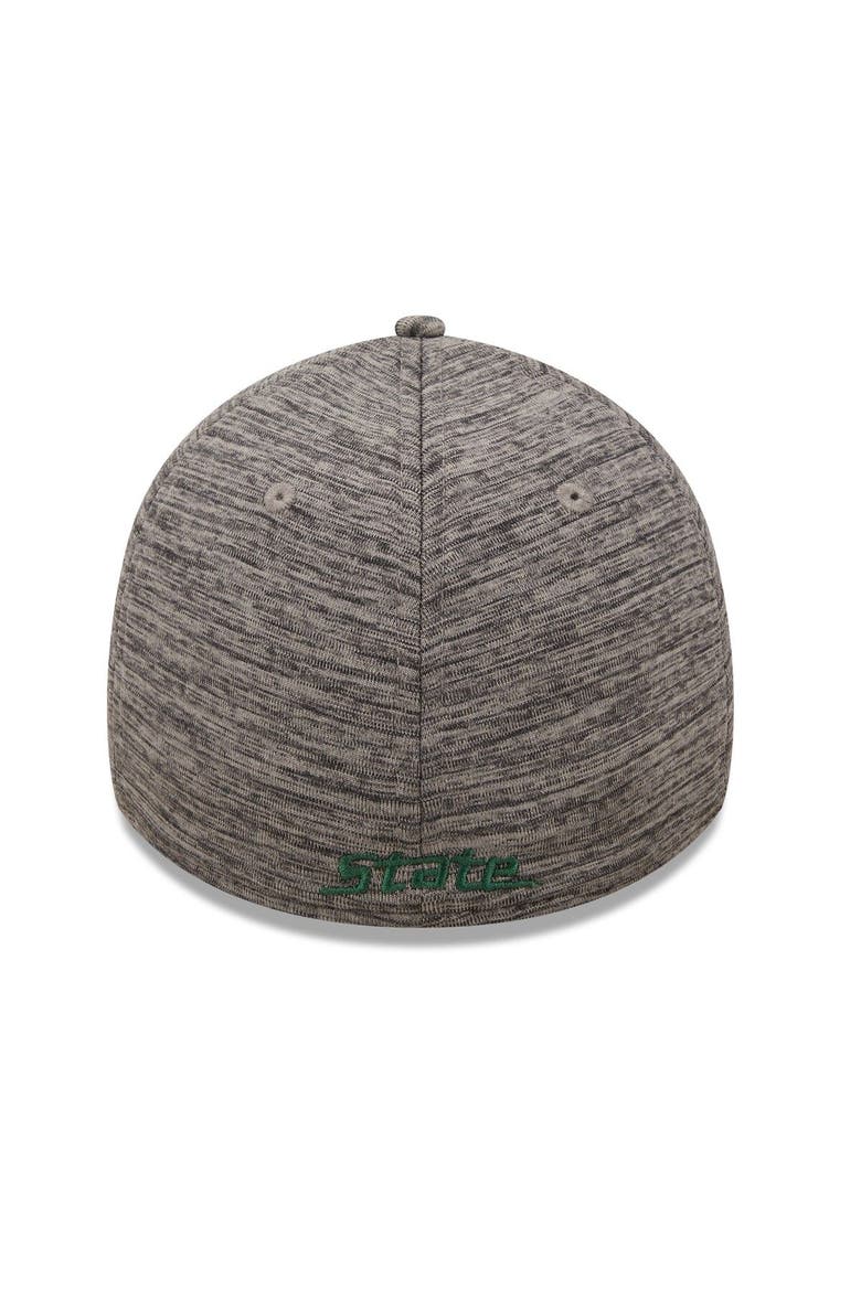 Men's New Era Heather Gray Michigan State Spartans Essential 39THIRTY Flex Hat, Alternate, color, Heather Gray