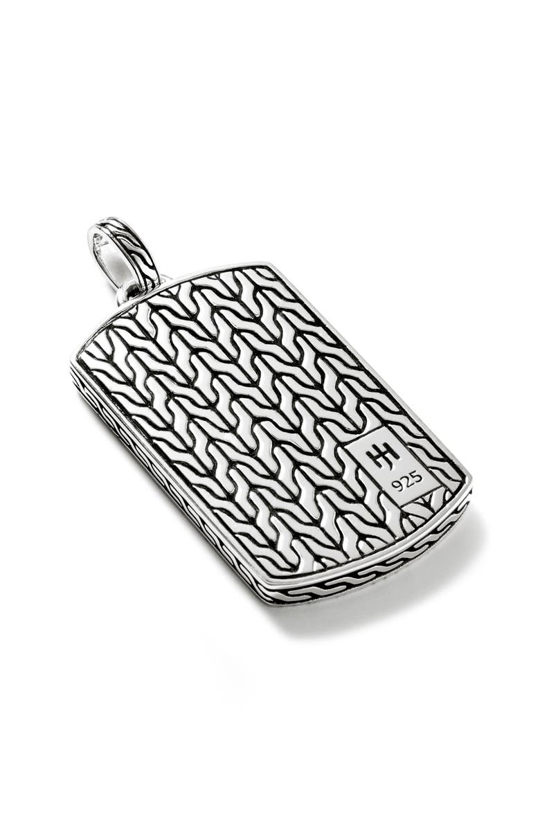 John Hardy Men's Classic Chain Dog Tag Pendant, Alternate, color,