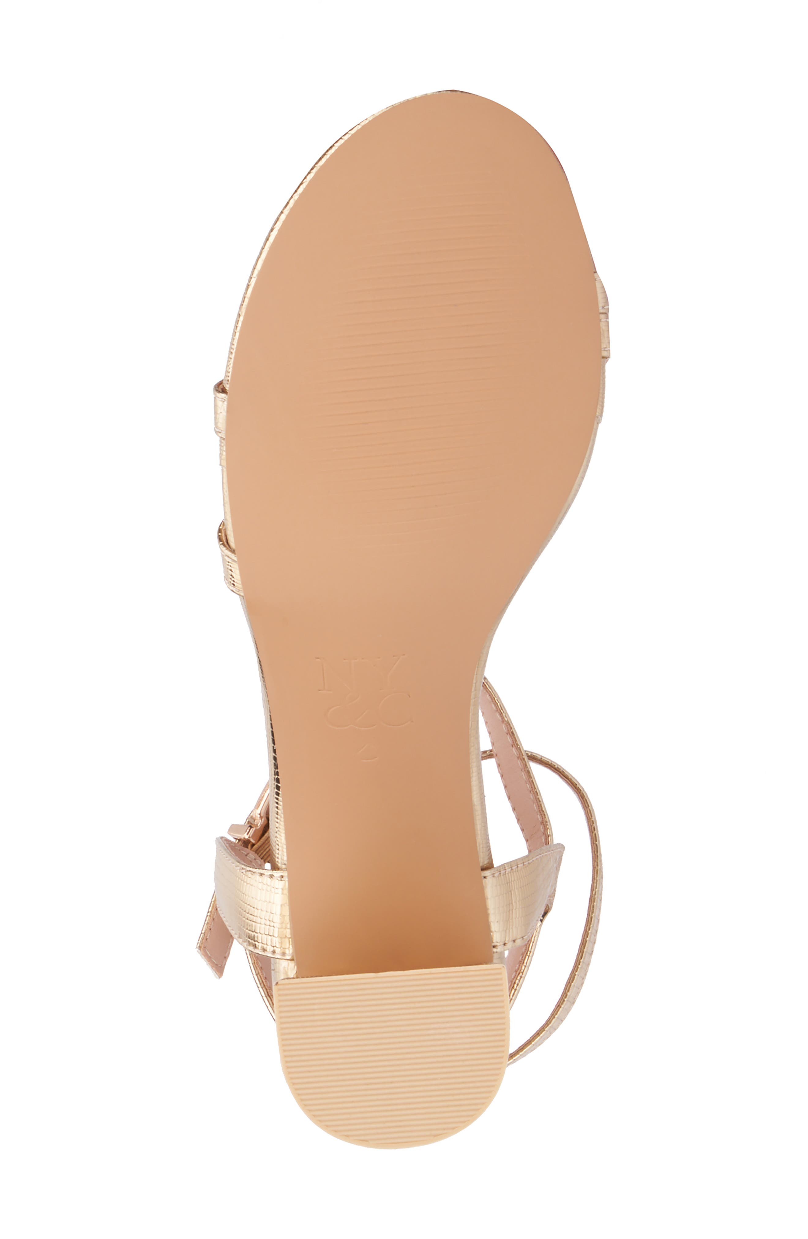 Laina Block Heel Sandal, Alternate, color, GOLD