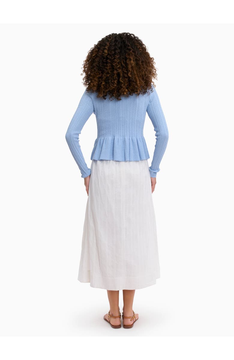 Rebecca Taylor Boucle Knit Cardigan, Alternate, color, Azure