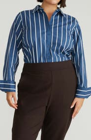 Universal Standard Henning x US Madison Poplin Button-Up Shirt