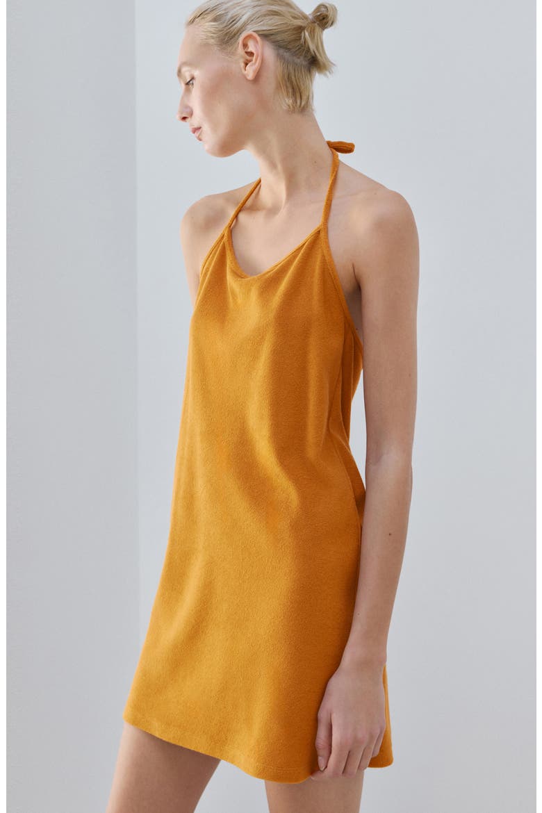 Terry Halter Nightgown, Alternate, color, ORANGE