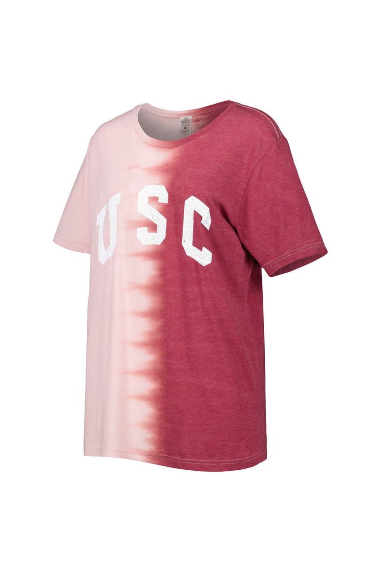 Women's Gameday Couture Cardinal USC Trojans Find Your Groove Split-Dye T-Shirt, Alternate, color, Cardinal