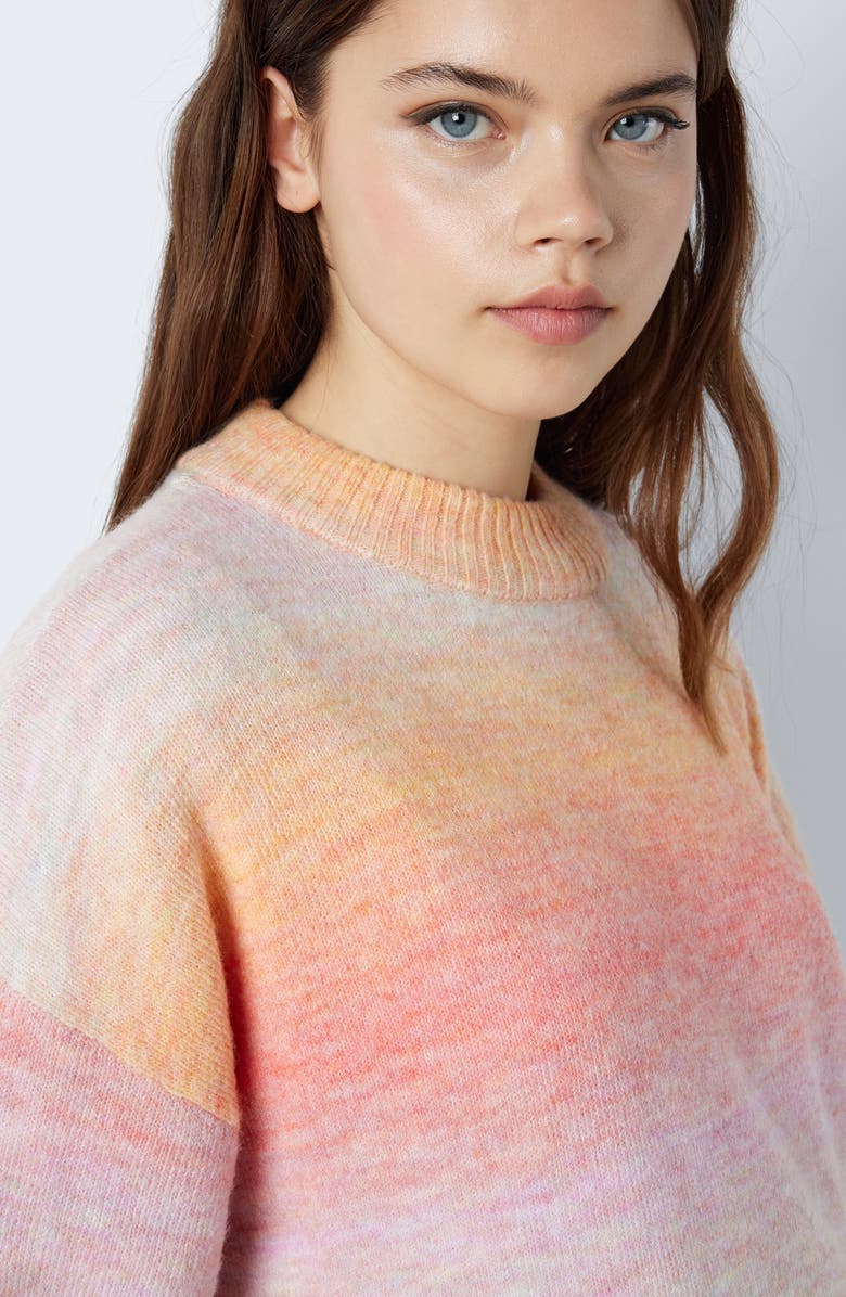 Noisy may Ombré Mock Neck Sweater, Alternate, color, 