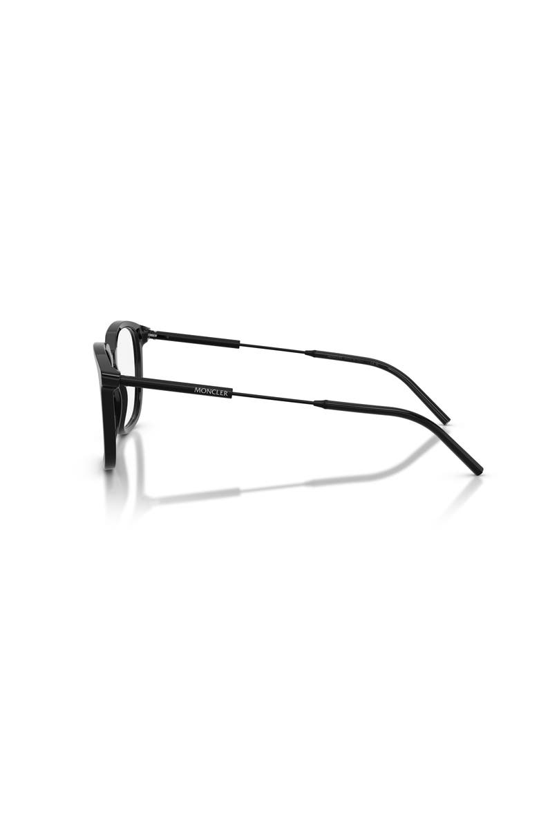 Moncler 51mm Phantos optical glasses, Alternate, color, Black