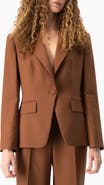 IVONNE Drop-Shoulder Single-Button Blazer