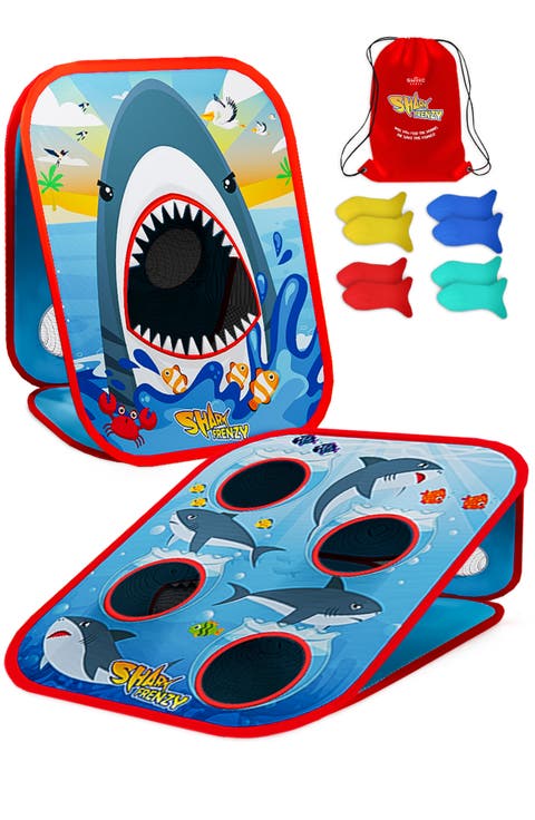 Shark Frenzy | 2-In-1 Bean Bag Toss Game For Kids