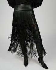 WeWoreWhat Fringe Midi Skirt