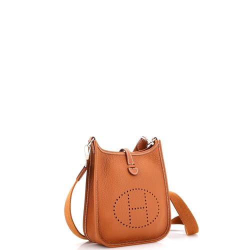 Pre-owned Hermes Hermes Evelyne Bag Gen Iii Clemence Tpm In Brown