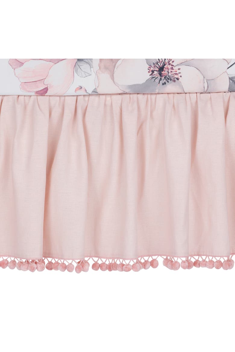 Signature Botanical Baby Watercolor Floral 4-Piece Crib Bedding Set, Alternate, color, Pink