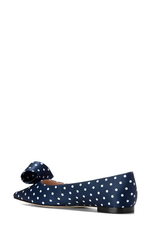 Cole Haan Florette Pointed Toe Skimmer Flat In Blue