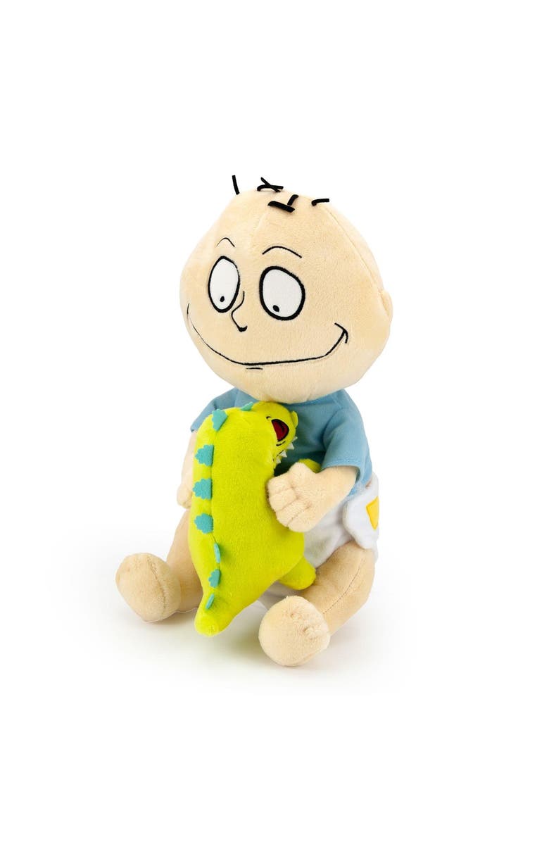 Toynk Nickelodeon Rugrats Tommy Pickles and Reptar Stuffed Plush Toy, 12", Alternate, color, Yellow