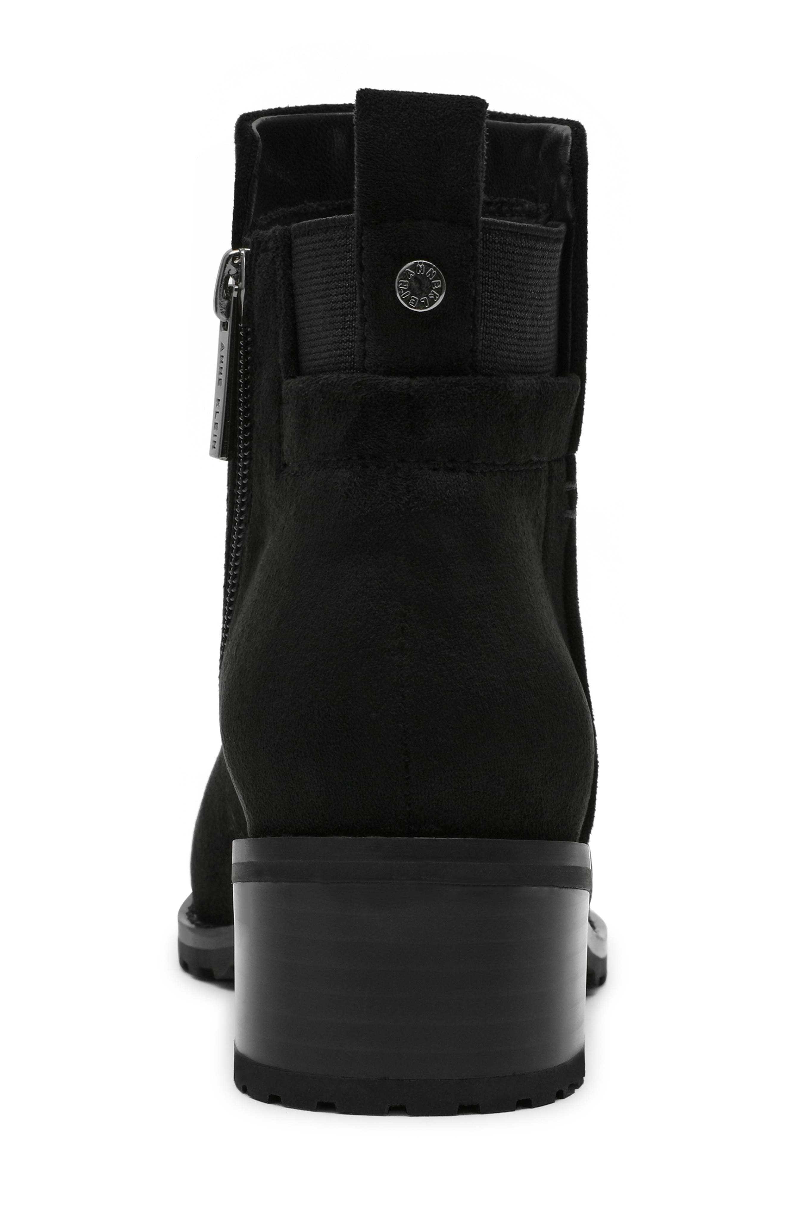 Anne Klein Shellby Bootie, Alternate, color, Black Suede
