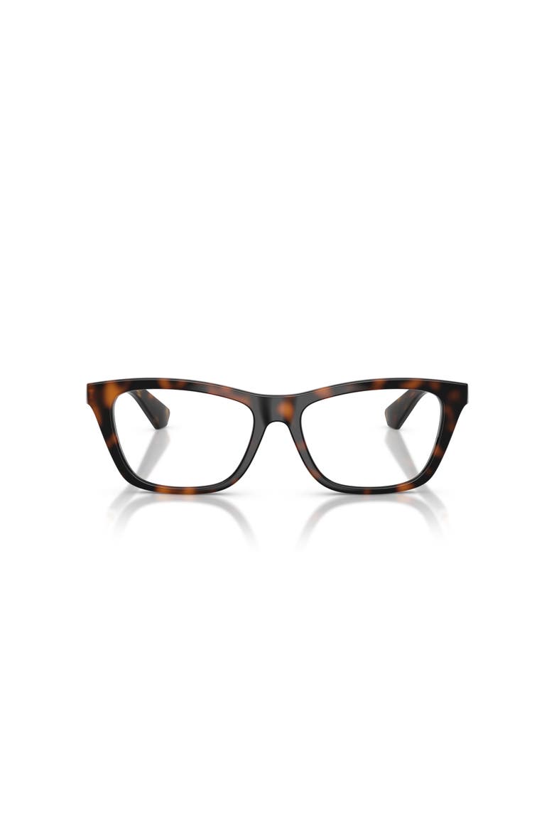 54mm Rectangle optical glasses, Alternate, color, Brown