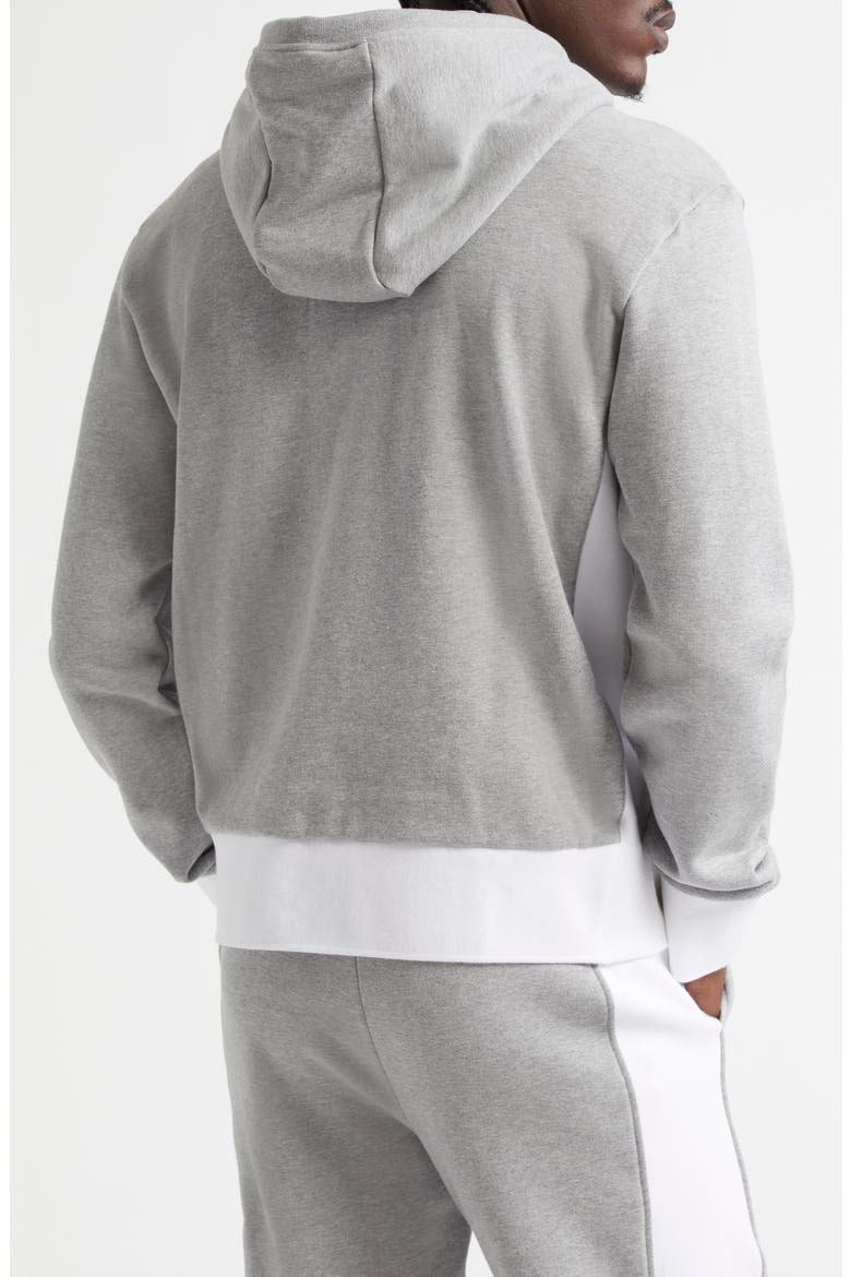 Engineered 4-Bar Cotton French Terry Zip-Up Hoodie, Alternate, color, LIGHT GREY