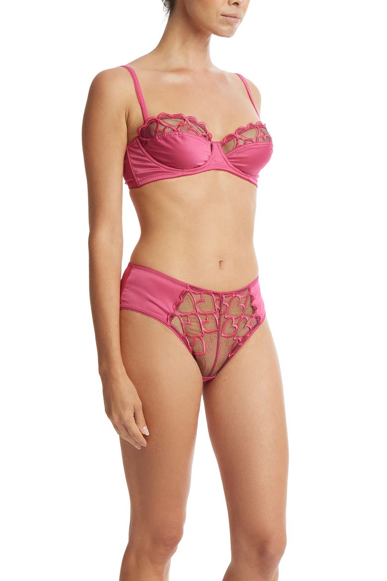 I Heart You Briefs, Alternate, color, BLACK/ PINK
