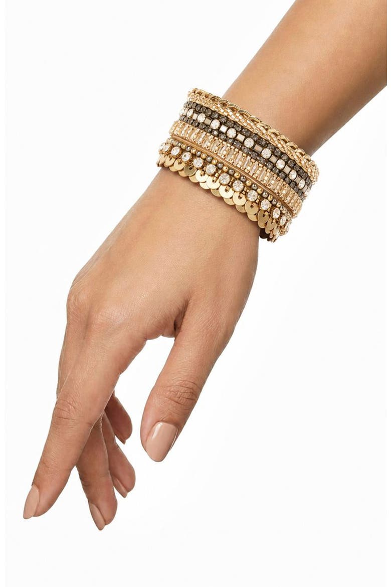 Zephir Cuff Bracelet, Alternate, color, GOLD GUNMETAL