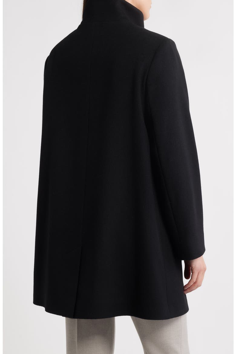Grace Stand Collar Wool Coat (Nordstrom Exclusive), Alternate, color, BLACK