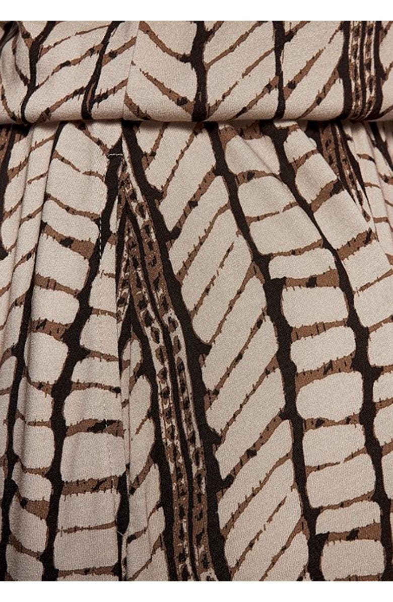 LASCANA Women's Sleeveless V-Neck Maxi Dress, Alternate, color, Beige & Brown