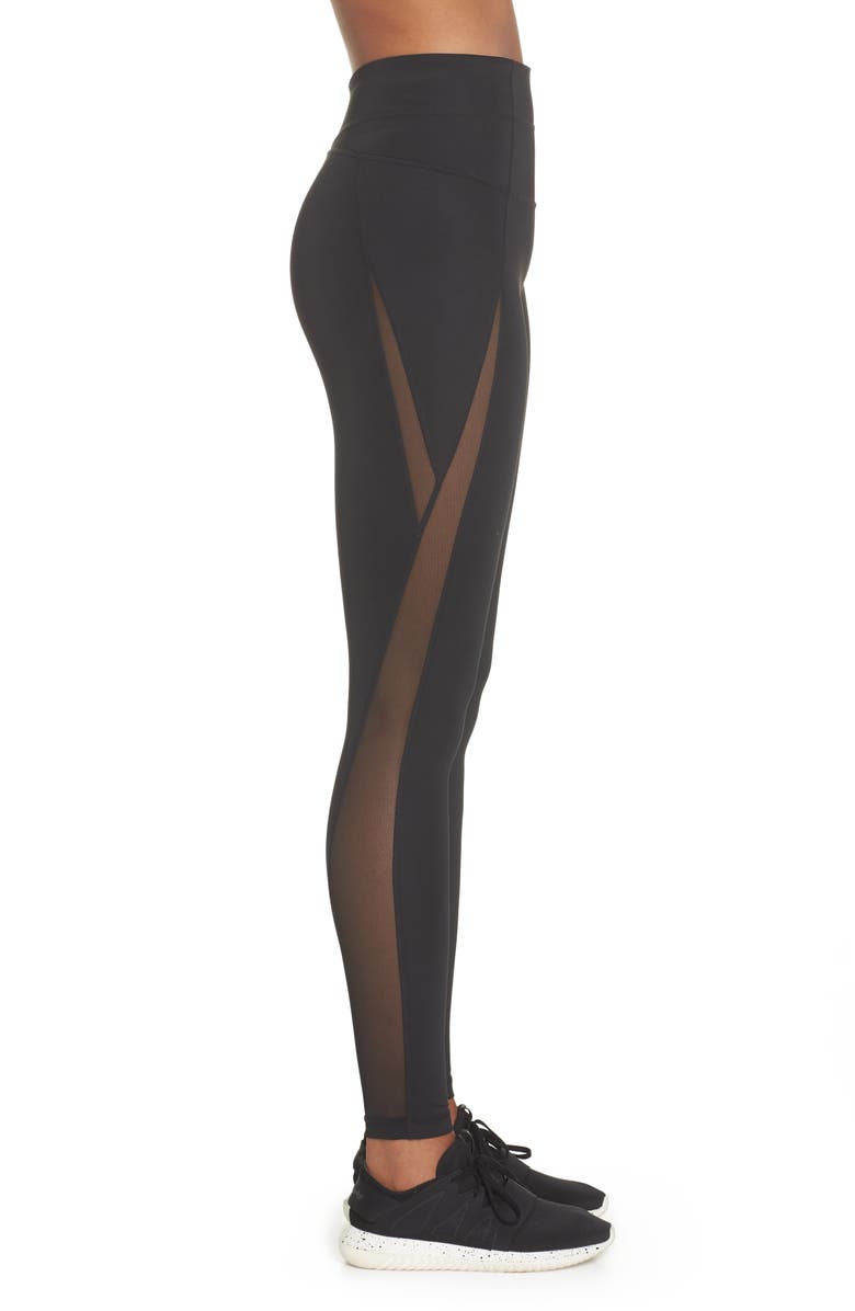 Zella High Waist V-Back Ankle Leggings, Alternate, color, 