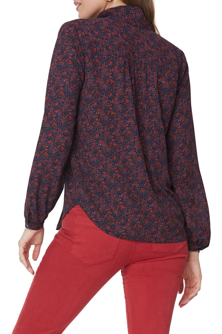 Bow Blouse, Alternate, color, HARBOUR HILLS