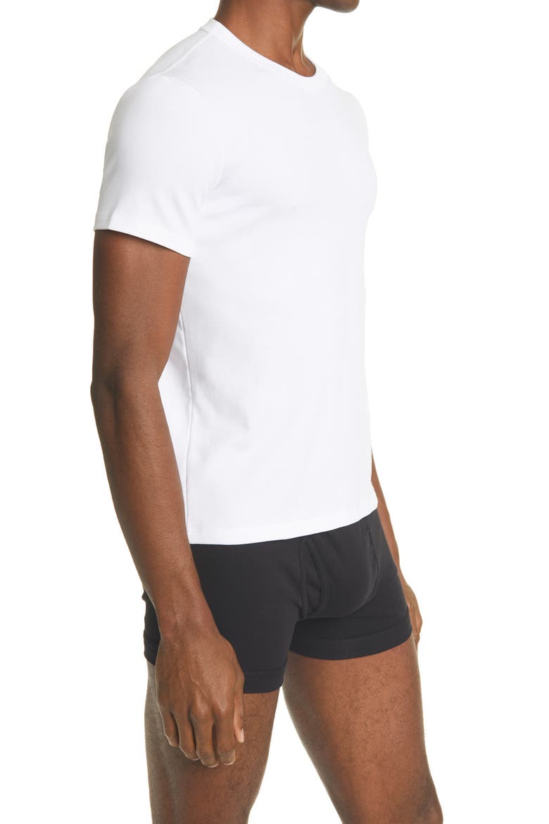 Cotton Jersey Crewneck T-Shirt, Alternate, color, WHITE