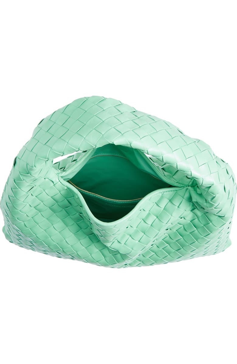 Bottega Veneta Small Hop Hobo Bag, Alternate, color, 3981 Siren-Muse Brass