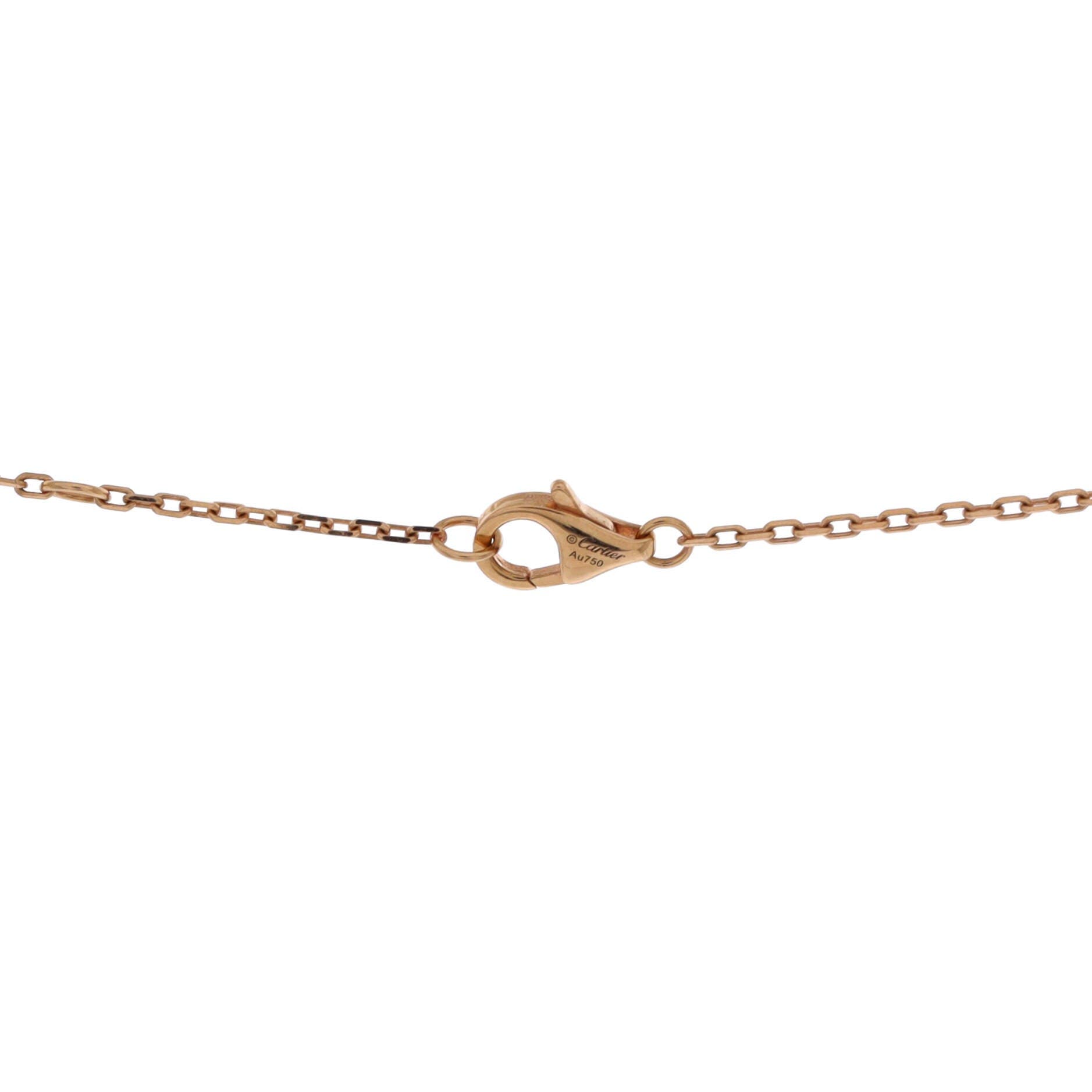 Juste un Clou Pendant Necklace 18K Rose Gold with Diamonds, Alternate, color, Metallic Gold