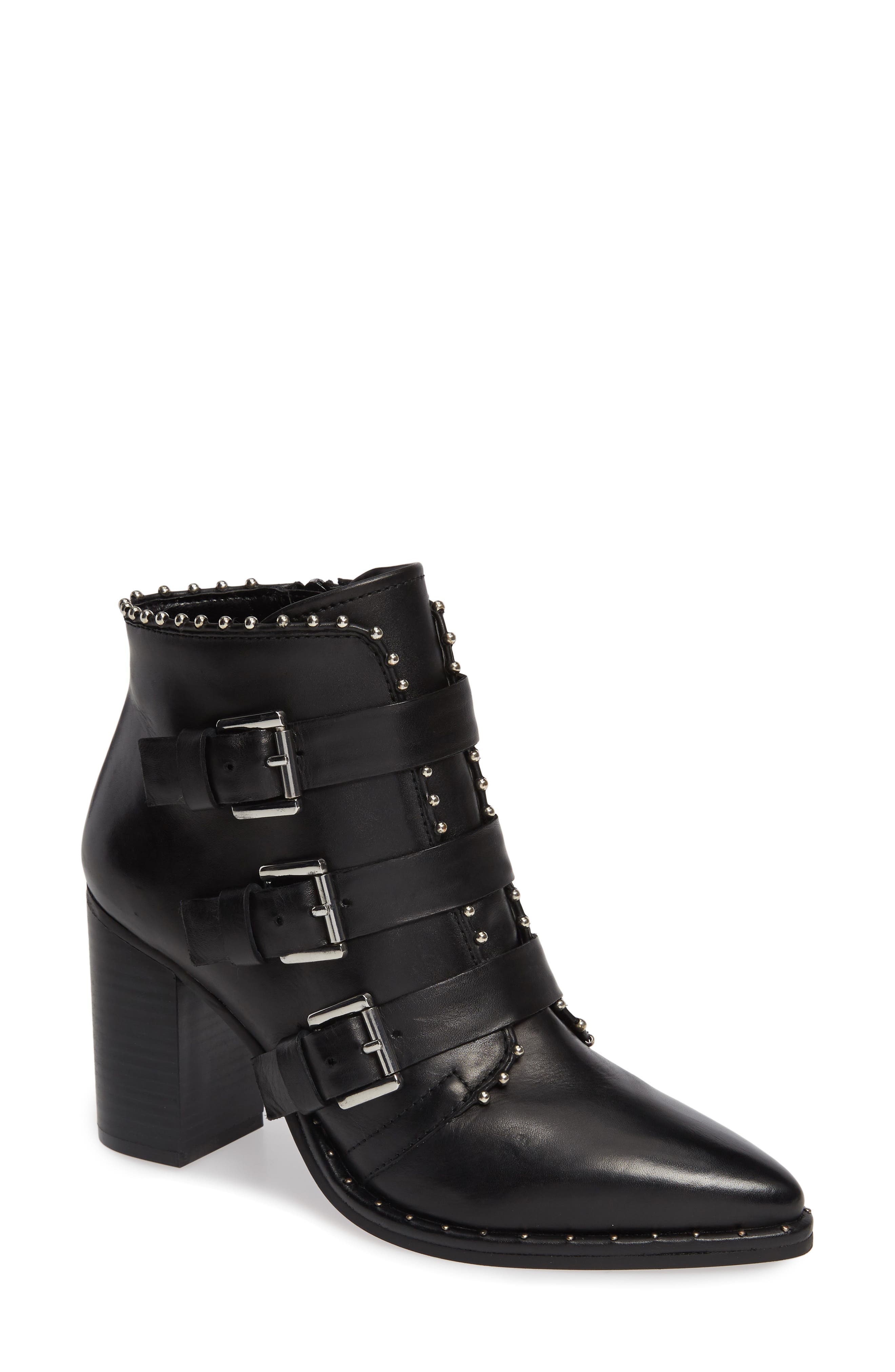 Humble Bootie, Main, color, BLACK LEATHER