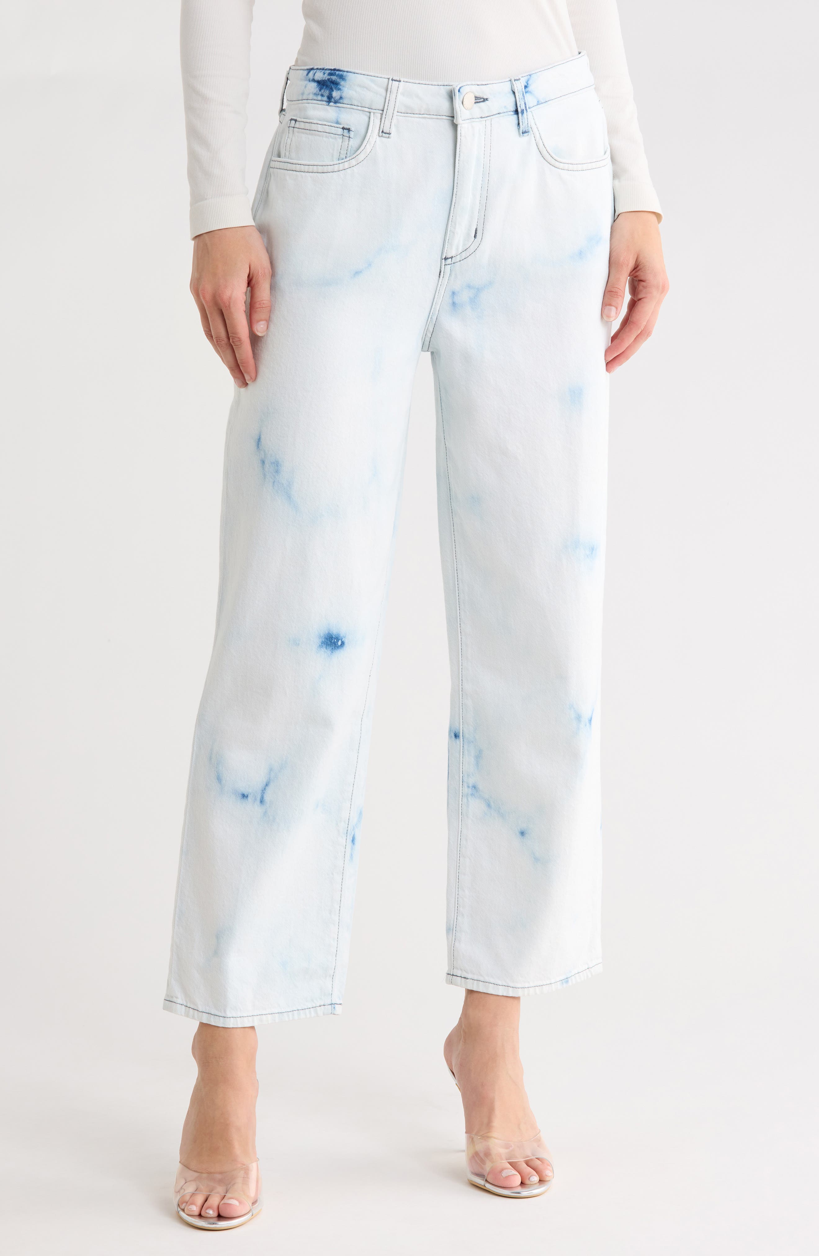 L'AGENCE June Ultra High Waist Crop Stovepipe Jeans