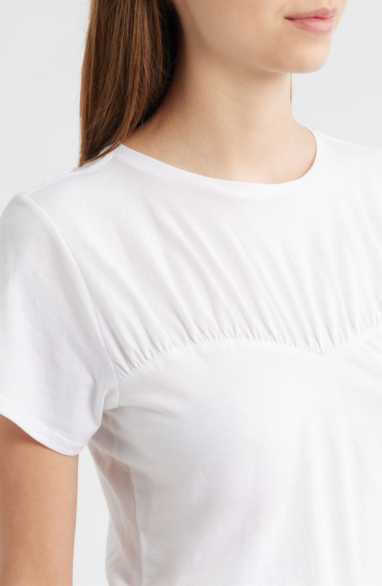 Janis Gathered Sweetheart Organic Pima Cotton T-Shirt