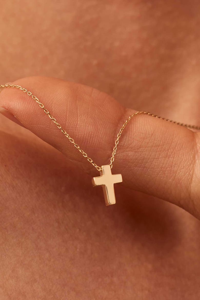 14K Yellow Gold Crossroads Pendant Necklace, Alternate, color, Yellow Gold