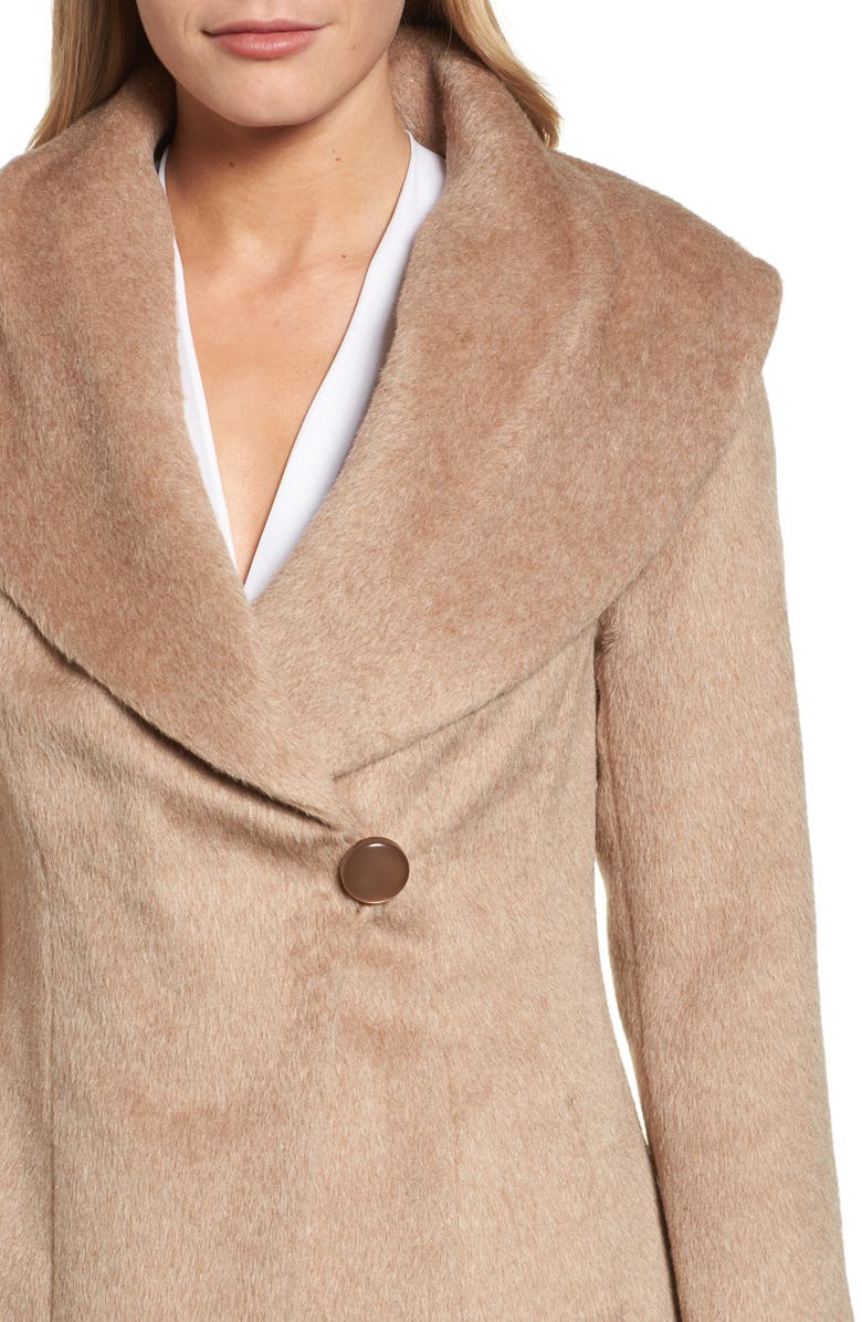 Trina Turk Jemma Shawl Collar Coat, Alternate, color, 