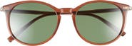 FERRAGAMO 53mm Round Sunglasses
