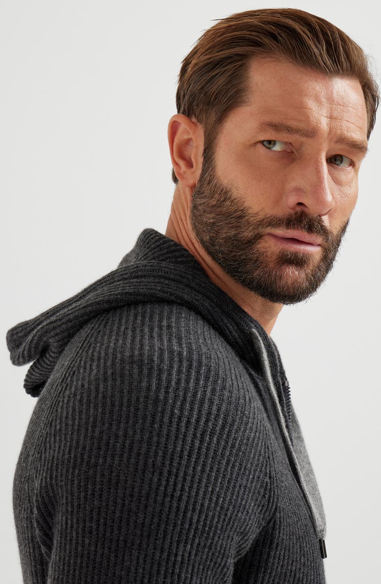 Brunello Cucinelli Sweatshirt with logo, Alternate, color, Charcoal