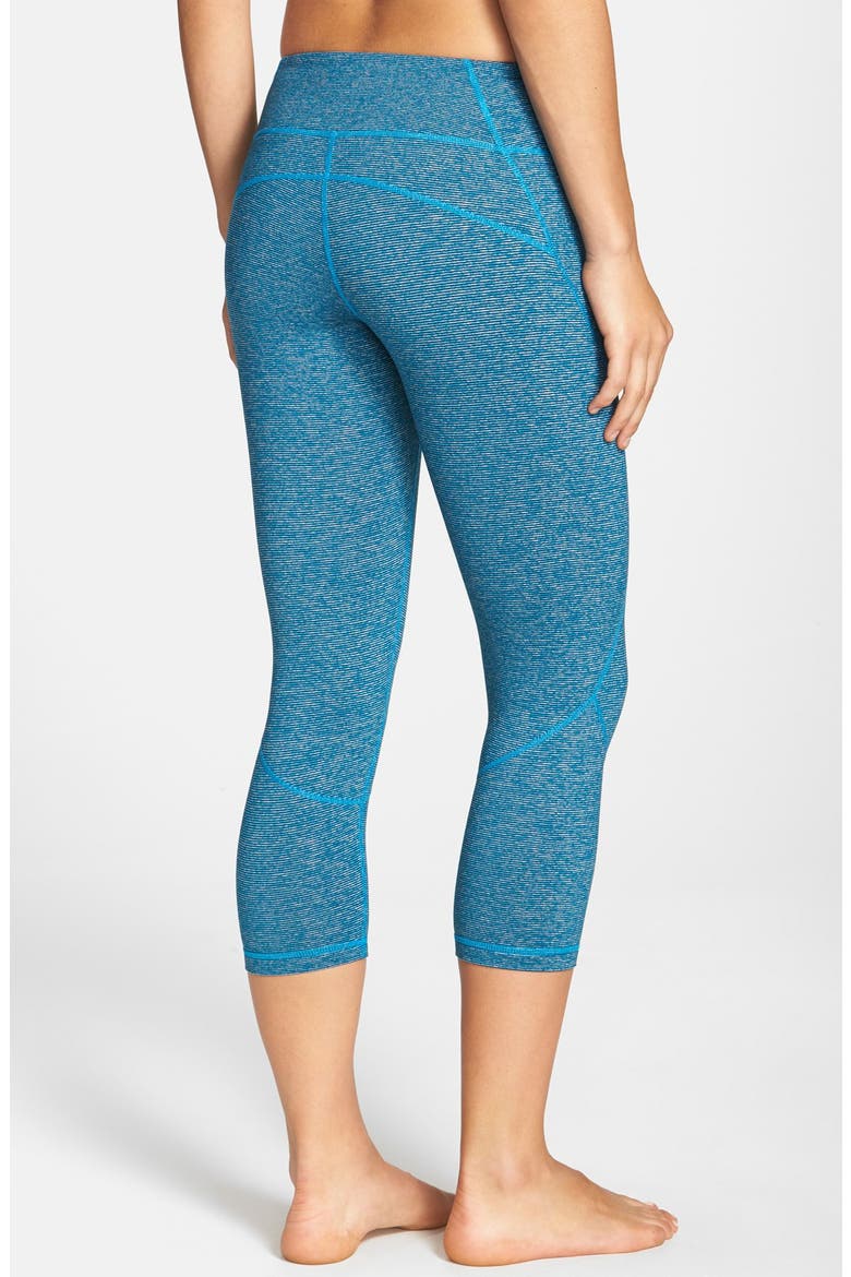 'Live In - Inspire' Slim Fit Capris, Alternate, color, BLUE GREECE TERRA