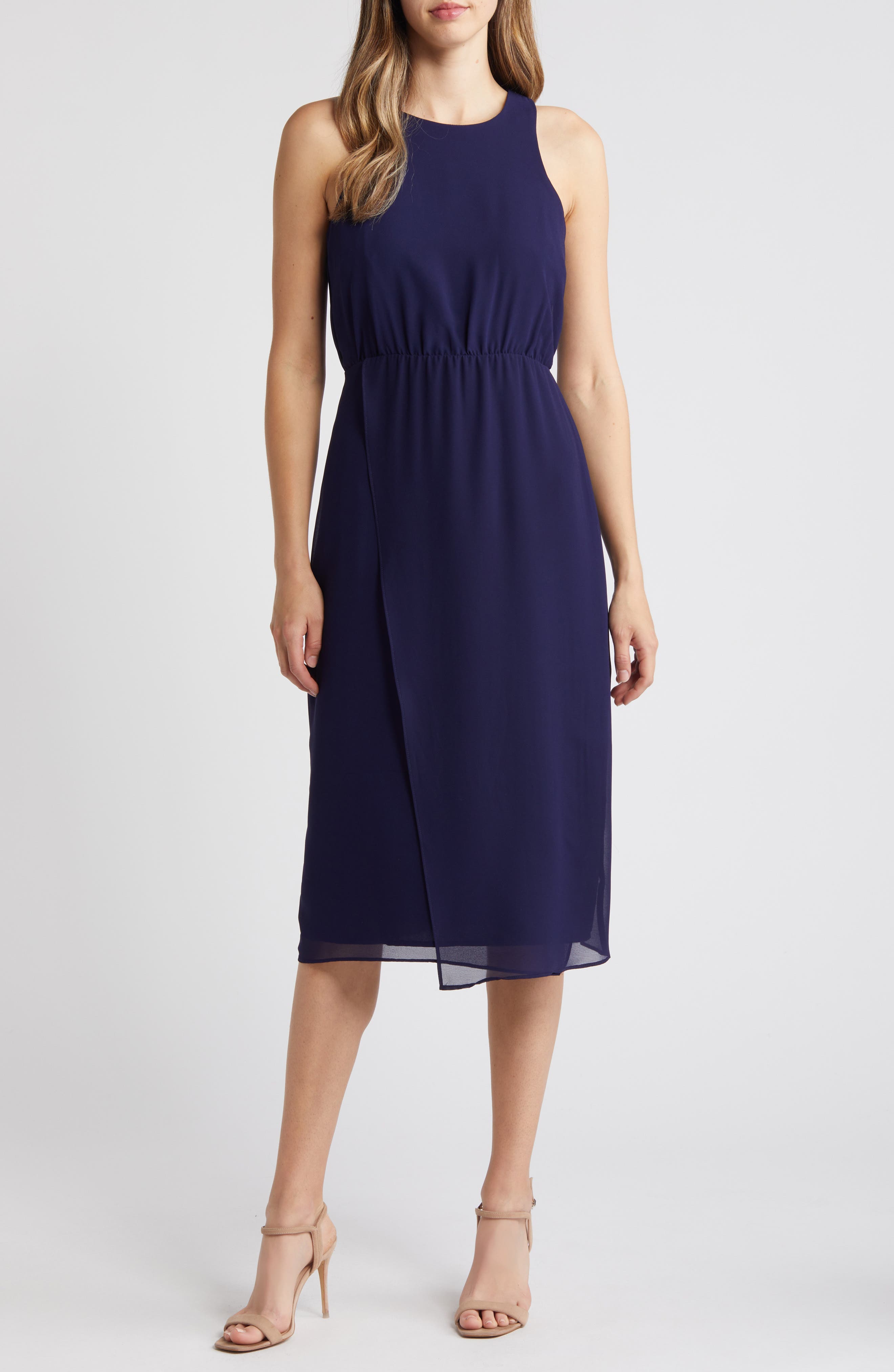Sam Edelman Blouson Bodice Midi Dress