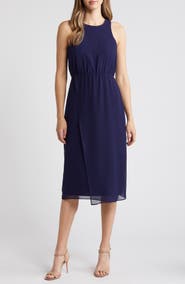 Sam Edelman Blouson Bodice Midi Dress