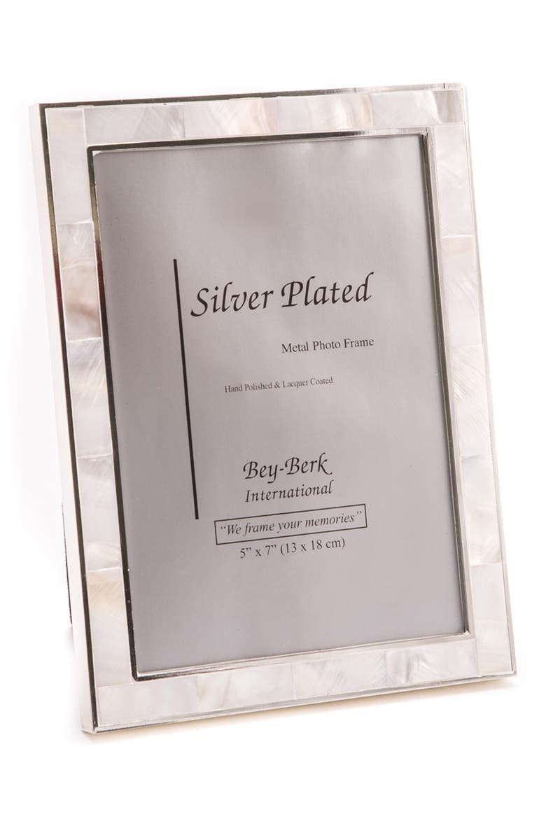Ezme Mother-of-Pearl 5 x 7-Inch Picture Frame, Main, color, MULTI-COLOR