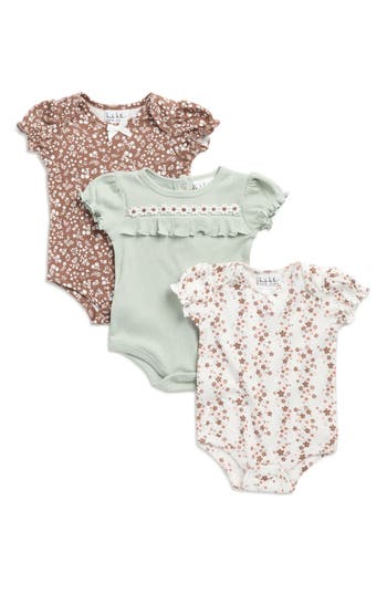 Nicole Miller Assorted 3-pack Bodysuits In Multi