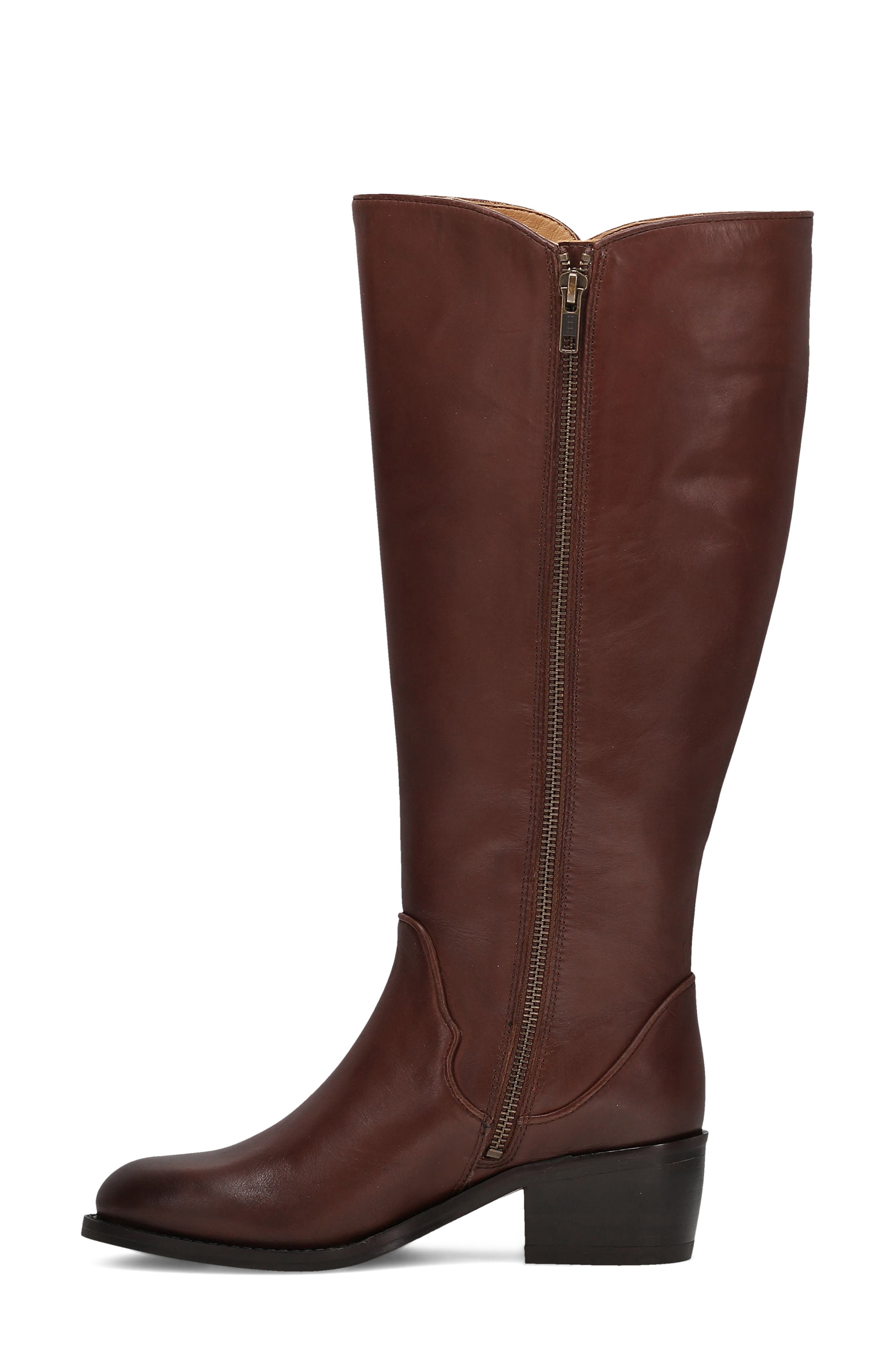 Carson 2 Piping Knee High Boot, Alternate, color, SADDLE