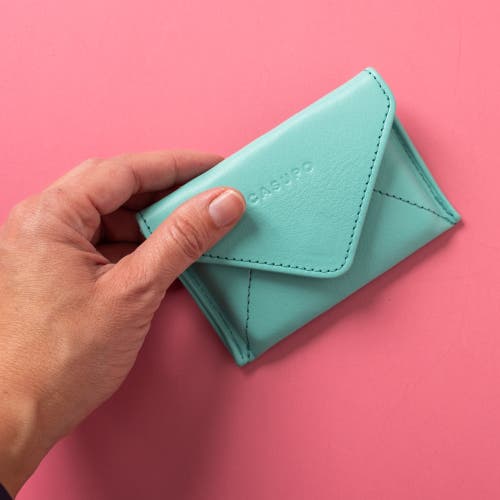 Casupo Mini Envelope Wallet With Rfid Protection In Blue