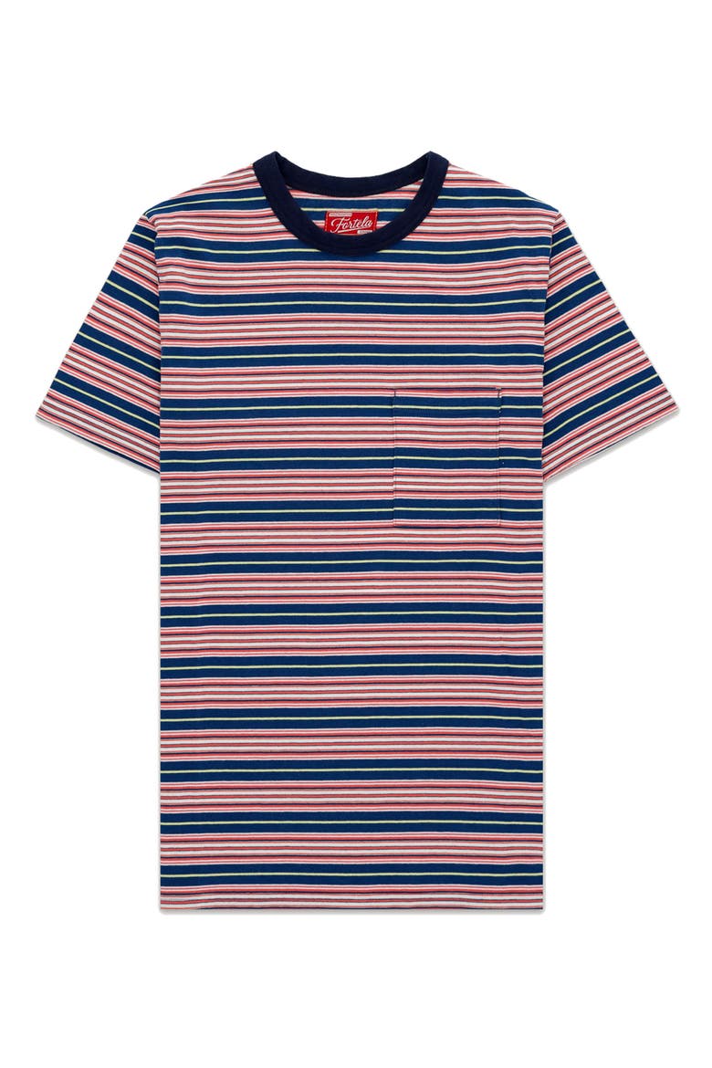 Yakut Ribbed Motif T-Shirt, Main, color, MULTI STRIPE