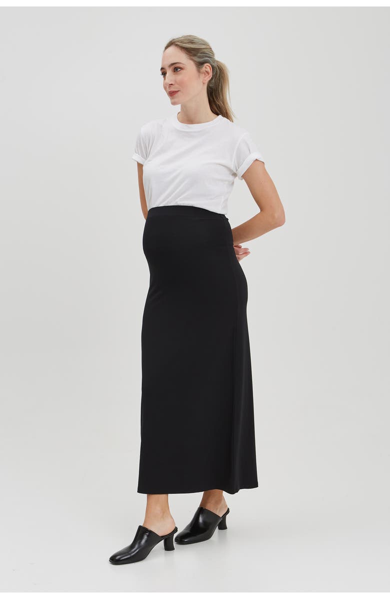 Nom Maternity Halle Skirt, Alternate, color, Black