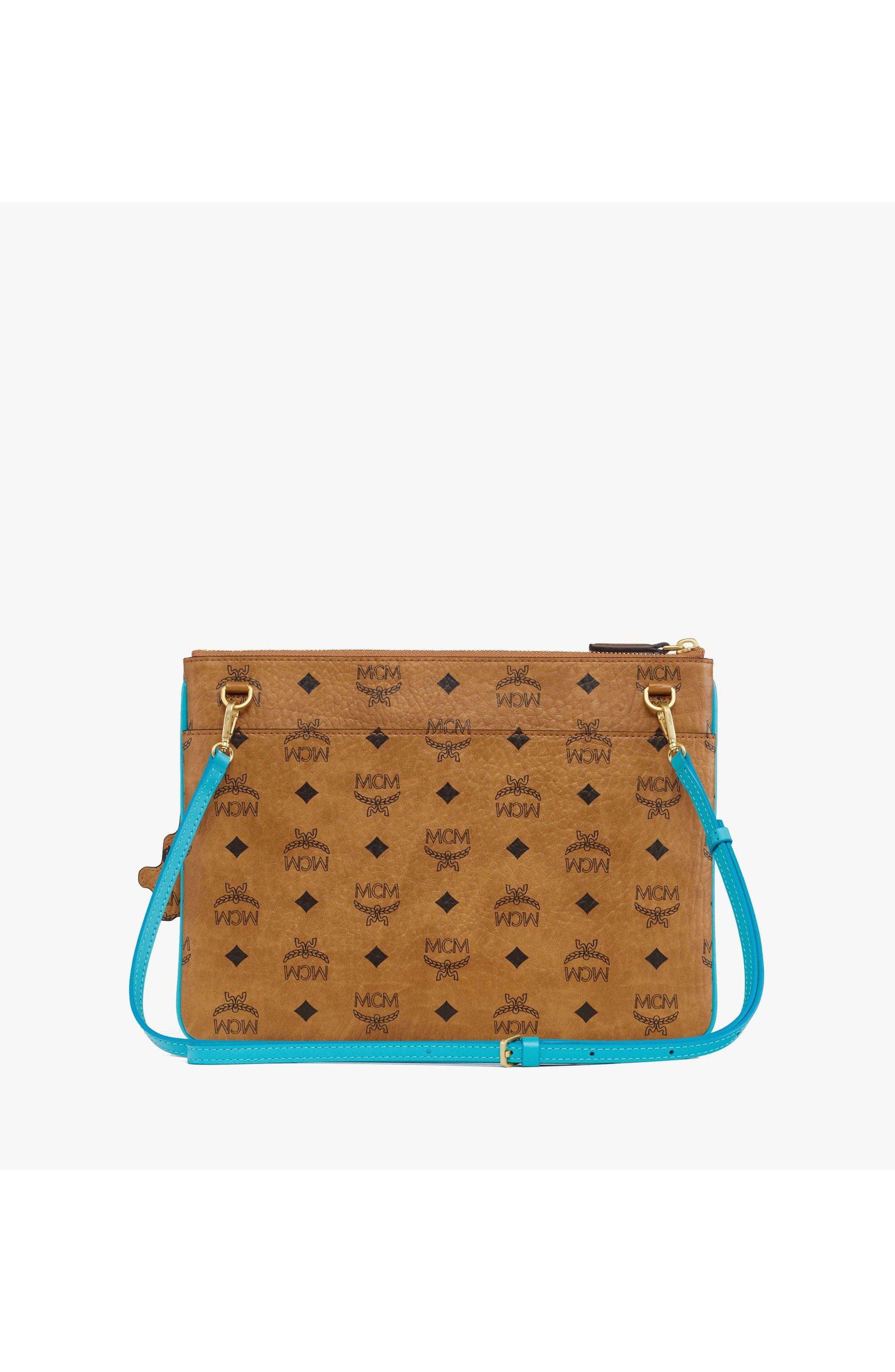 x We The Best Crossbody Pouch in Visetos, Alternate, color, Cognac